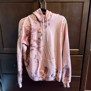 Pink tye dye Hanes sweatshirt
